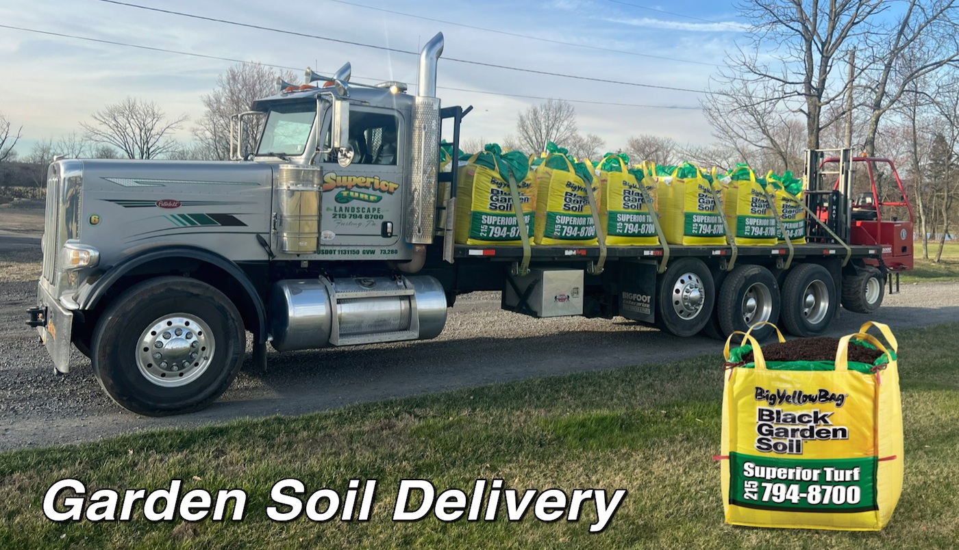 Truck Delivering Garden Soil